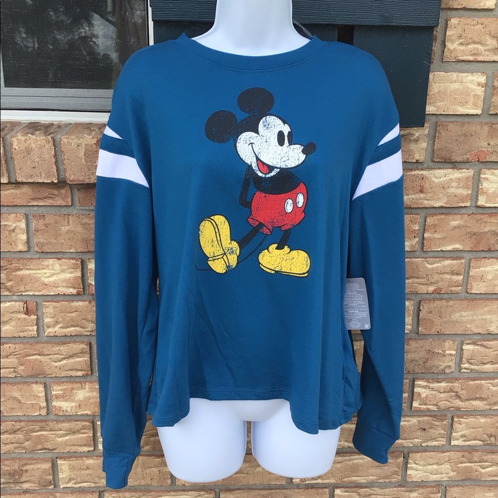 Disney Mickey Mouse Pullover Sz L  NWT